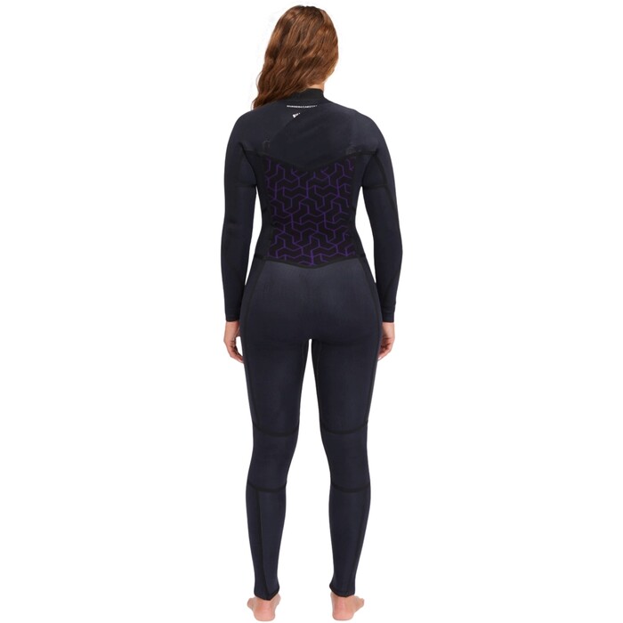 2024 Billabong Womens Synergy Natural 4/3mm Chest Zip Wetsuit ABJW100209 - Night Fall